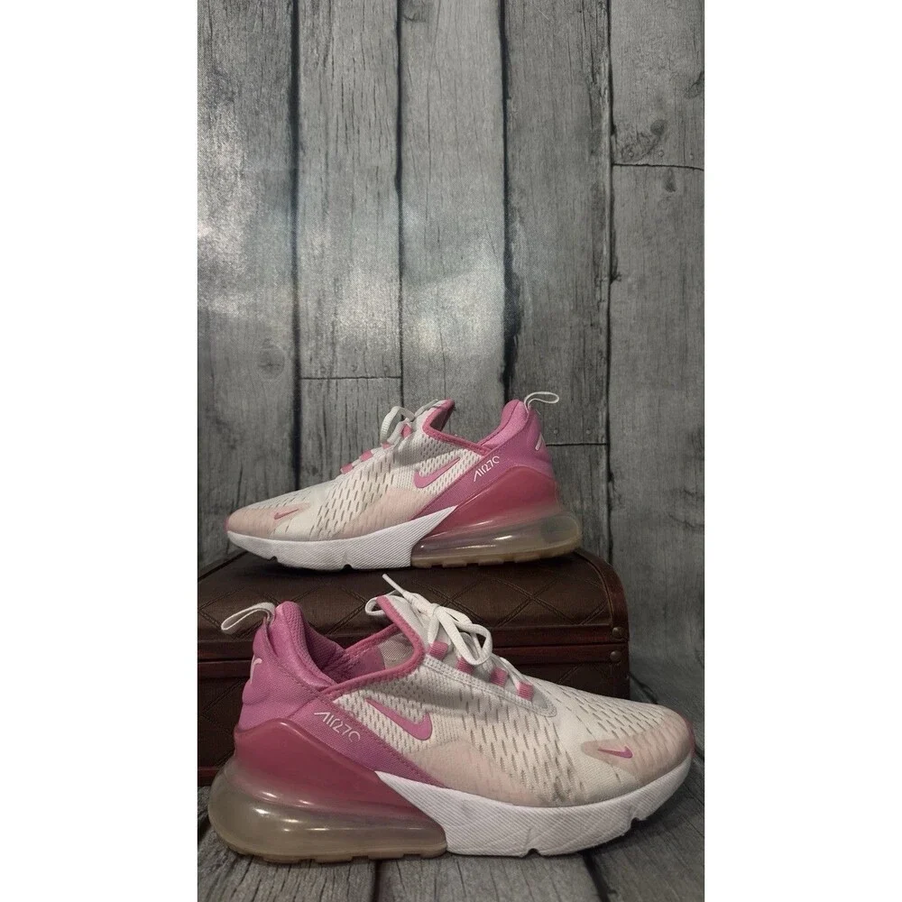Nike Air Max 270 Size 6.5 White Pink Foam Running Shoes FZ4116-100